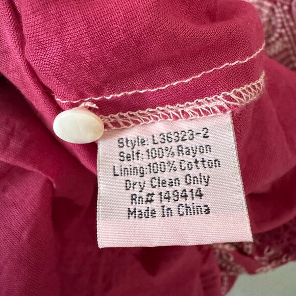 JOHNNY WAS Fuschia Pink Billie Maxi Dress Size Large - Picture 11 of 11